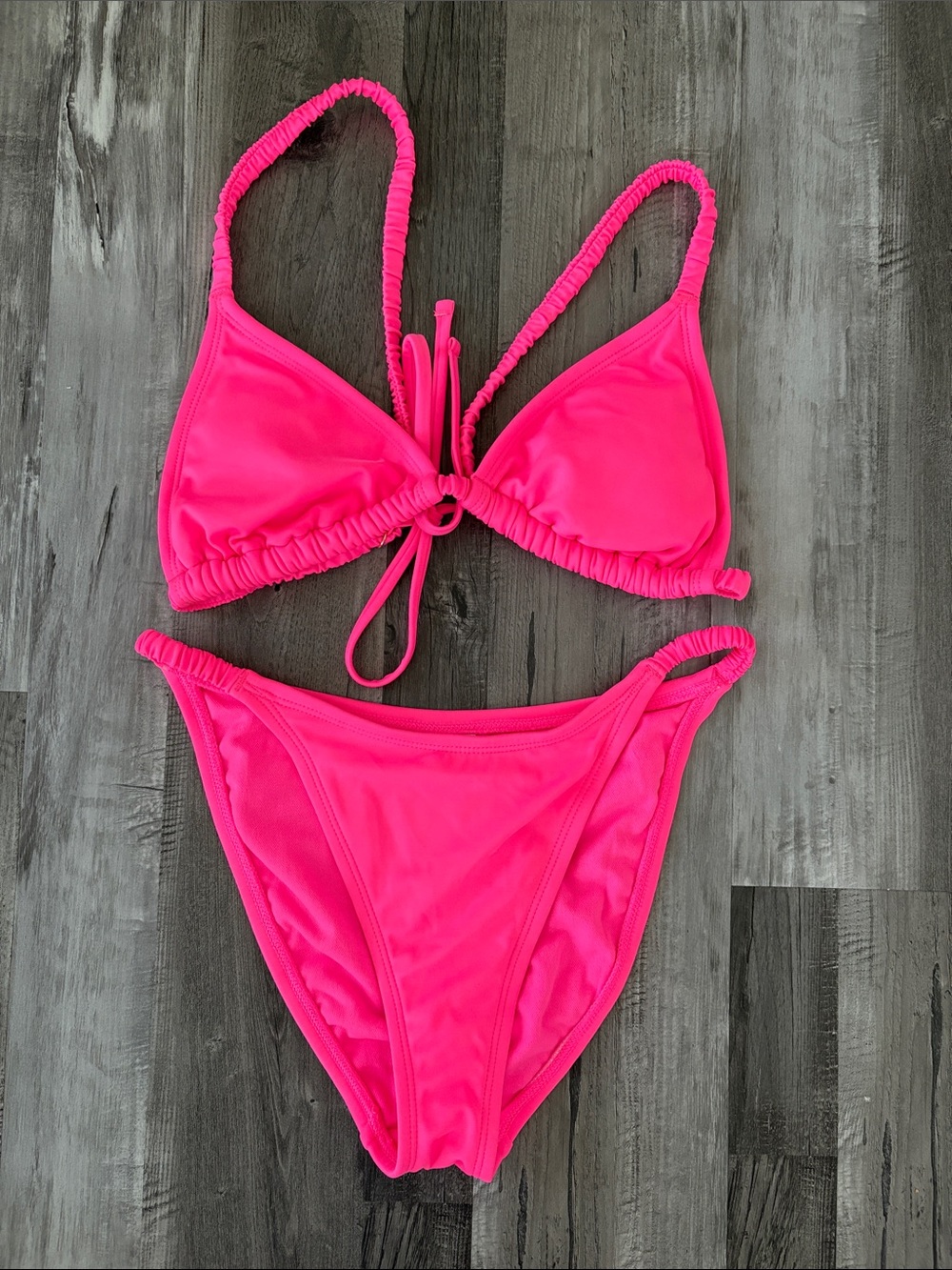 hot pink bikini